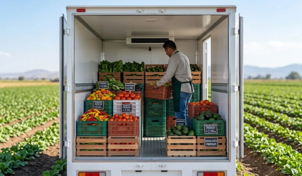 carrocería transporte de fruta